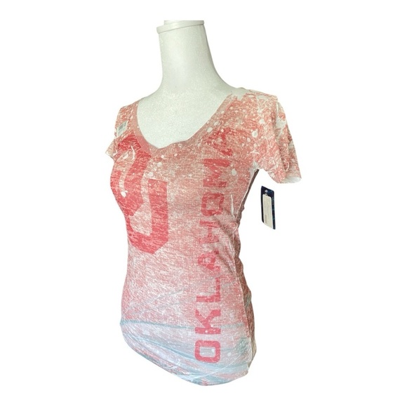 Blue 84 Tops - OU Oklahoma Sooners Juniors V-Neck Tee Medium NWT